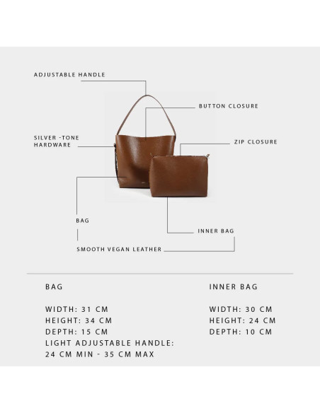 GEA - TESTA DI MORO Shopper bag con pochette LABEL ROSE