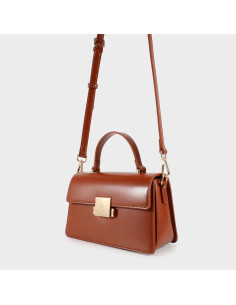 Borsa a mano e tracolla LUCY - CUOIO - LABEL ROSE 2