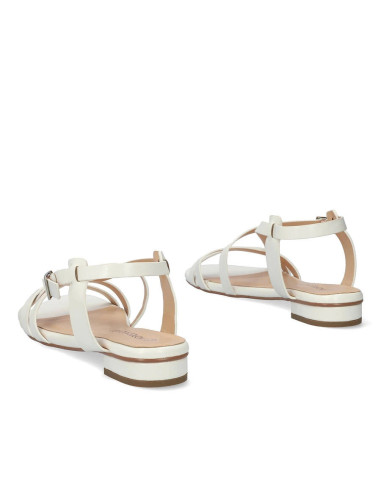 Sandalo Intrecciato Bianco Numeri Grandi