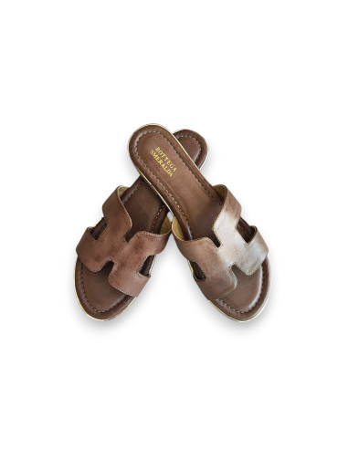 Ciabattina Modello Hermes Cuoio