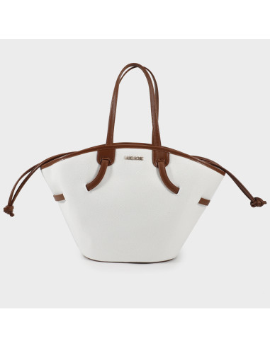 Borsa a mano Label Rose ABBIE - BIANCO