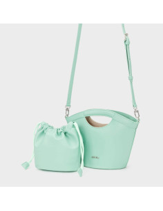 Borsa Label Rose a mano JOY - GREEN 2