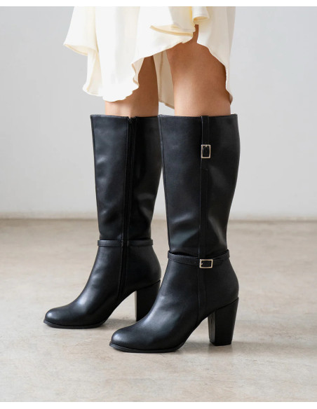 Stivale con Tacco Nero numeri piccoli e grandi donna