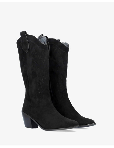 Texano Scamosciato Nero