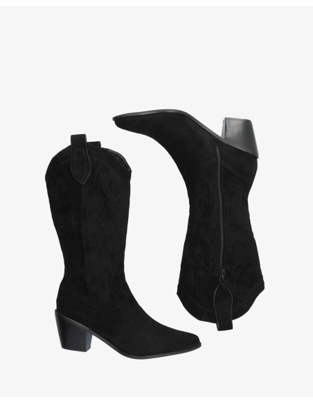 Texano Scamosciato Nero