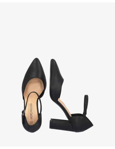 Décolleté Nera con lati scoperti