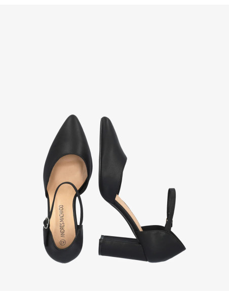 Décolleté Nera con lati scoperti