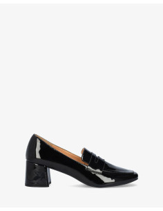 Mocassino in Vernice Nera