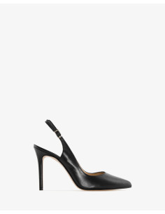 Daniela Slingback in Vera Pelle Nera Numeri piccoli