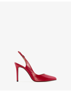 Daniela Slingback in Vera Pelle Rossa Numeri Piccoli