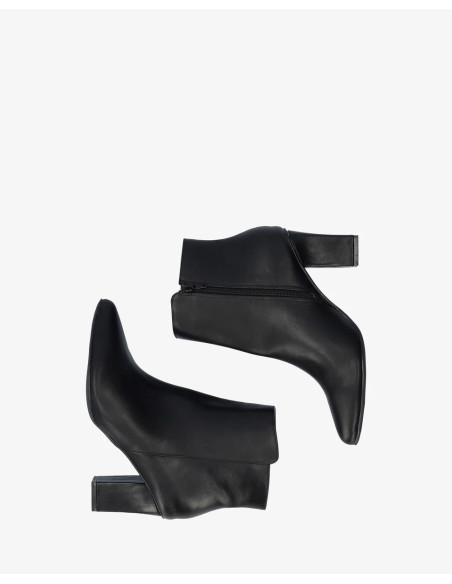 Stivaletto con Tacco Nero Numeri Grandi