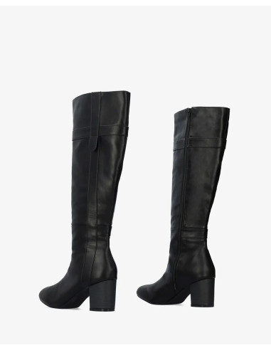 Stivale Alto con Tacco Nero Numeri Piccoli