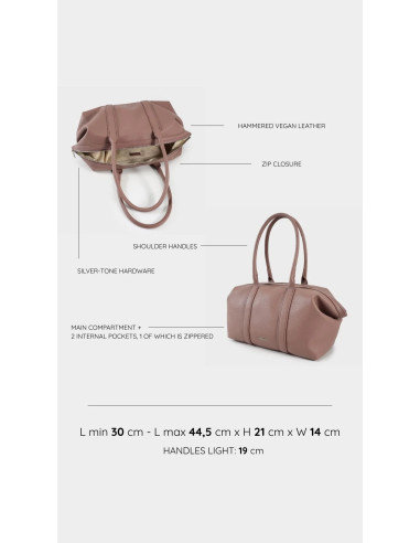Borsa bauletto HONEY BIG - MAUVE