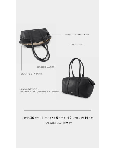 Borsa bauletto HONEY BIG - BLACK