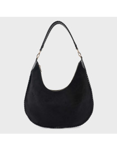 BORSA A SPALLA AURORA - NERA LABEL ROSE